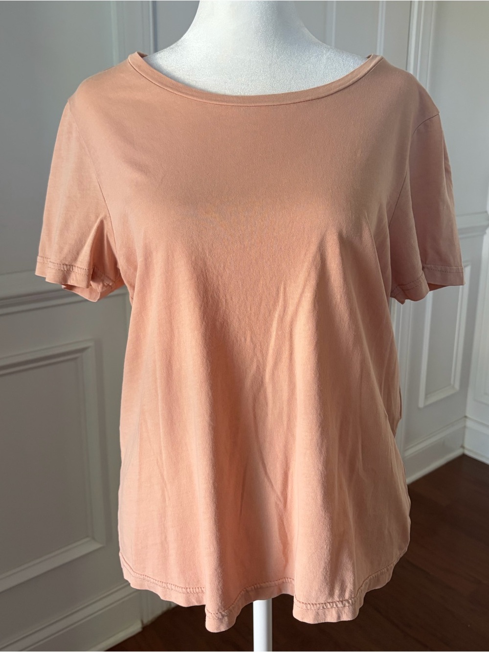 7 For All Mankind Nude Crewneck T-Shirt – Size Small 100% Cotton